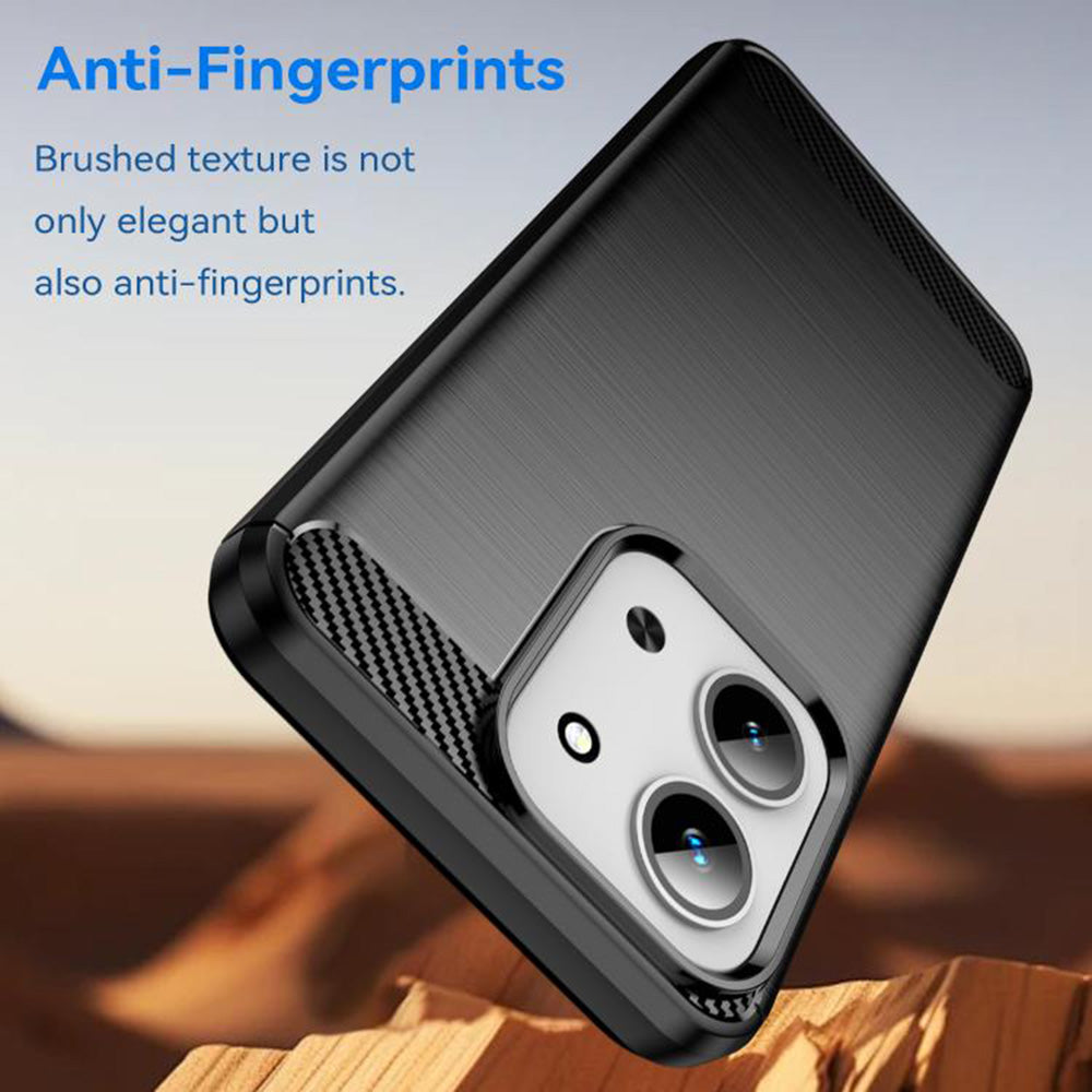 Hoes voor Xiaomi Redmi 15C 5G / 15C 4G, Techsuit, Carbon, Zwart