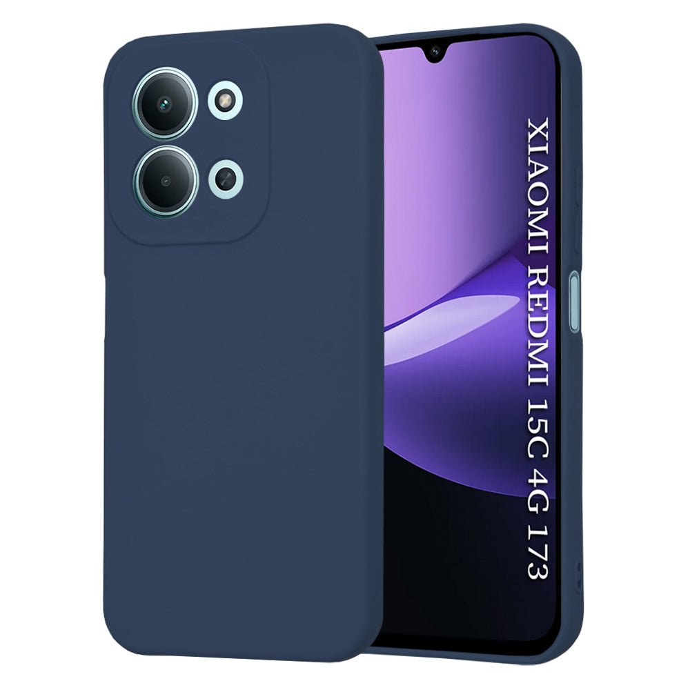 Hoesje voor Xiaomi Redmi 15C 5G / 15C 4G, Techsuit, SoftFlex, Marineblauw