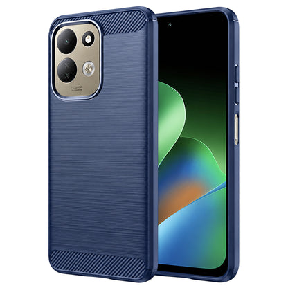 Hoes voor Xiaomi Redmi 17 5G / 17 4G, Techsuit, Carbon, Blauw
