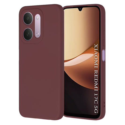 Hoesje voor Xiaomi Redmi 17C 5G, Techsuit, SoftFlex, bordeauxrood