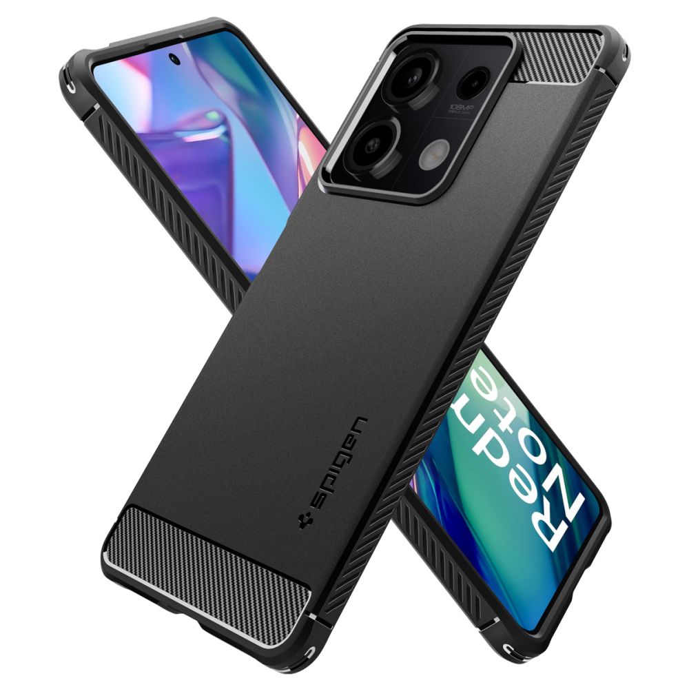 Hoesje voor Xiaomi Redmi Note 13 5G, Spigen, Rugged Armor, Zwart ACS07665