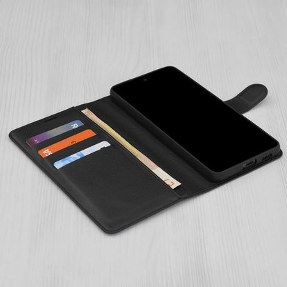 Hoesje voor Xiaomi Redmi Note 14 Pro+ 5G / Note 14 Pro 5G / Poco X7, Techsuit, Leather Folio, Zwart