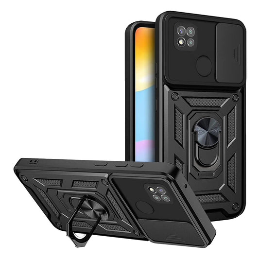 Hoes voor Xiaomi Redmi 9C NFC / 9C, Techsuit, CamShield, Zwart