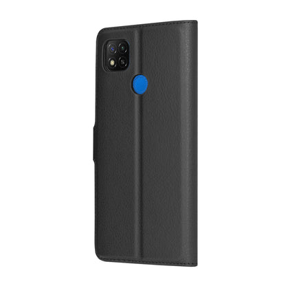 Hoesje voor Xiaomi Redmi 9C NFC / 9C, Techsuit, Leather Folio, Zwart