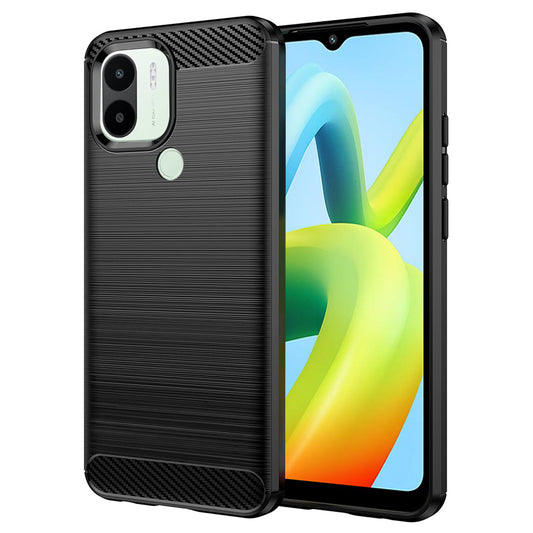 Hoes voor Xiaomi Redmi A2+ / A1+, Techsuit, Carbon, Zwart