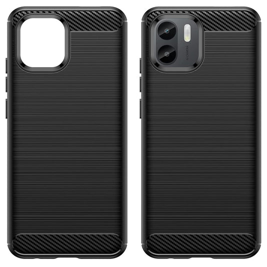 Hoes voor Xiaomi Redmi A2+ / A1+, Techsuit, Carbon, Zwart