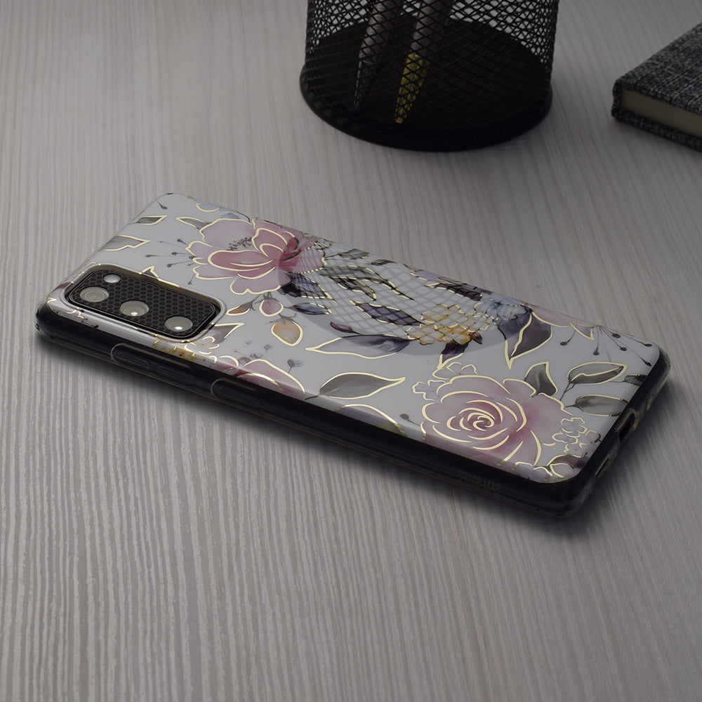 Hoes voor Xiaomi Redmi A2+ / A1+, Techsuit, Marble, Wit