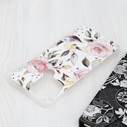 Hoes voor Xiaomi Redmi A2+ / A1+, Techsuit, Marble, Wit