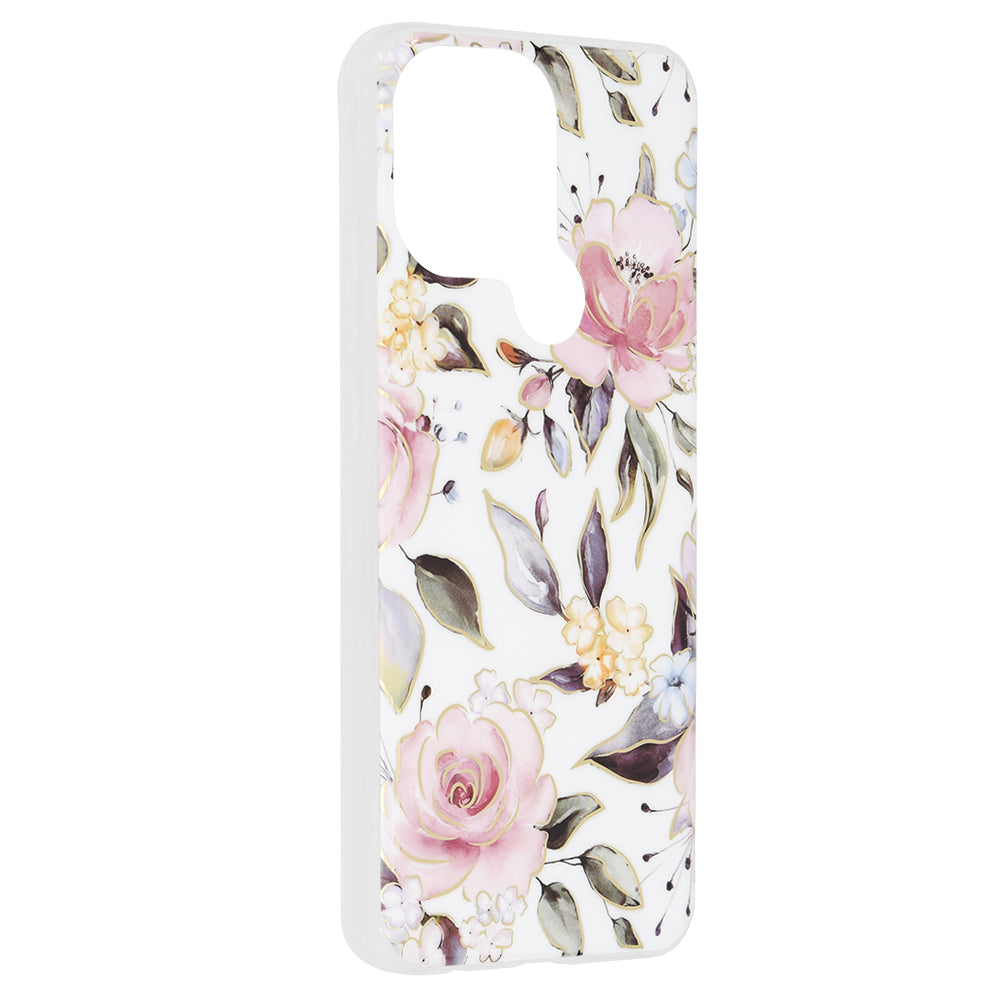 Hoes voor Xiaomi Redmi A2+ / A1+, Techsuit, Marble, Wit