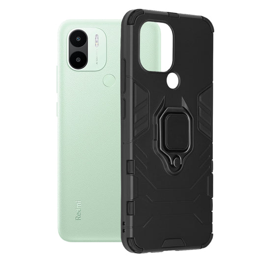 Hoes voor Xiaomi Redmi A2+ / A1+, Techsuit, Shield, Zwart