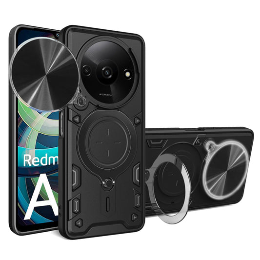 Hoes voor Xiaomi Redmi A3, Techsuit, CamGuard Pro, Zwart