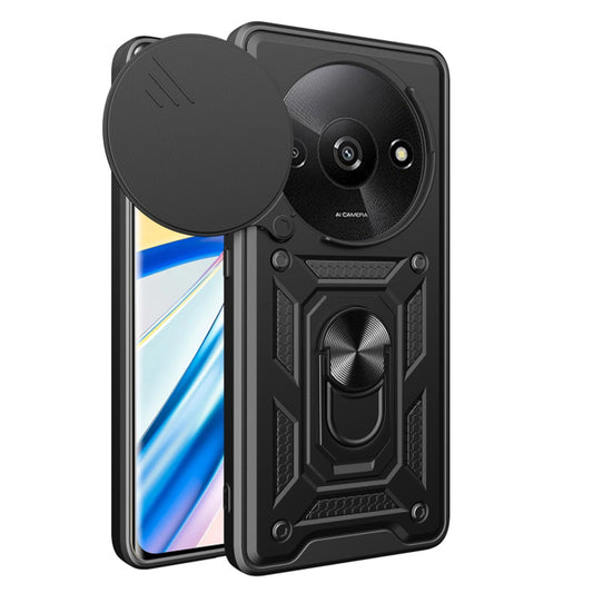 Hoes voor Xiaomi Redmi A3x / A3, Techsuit, CamShield, Zwart