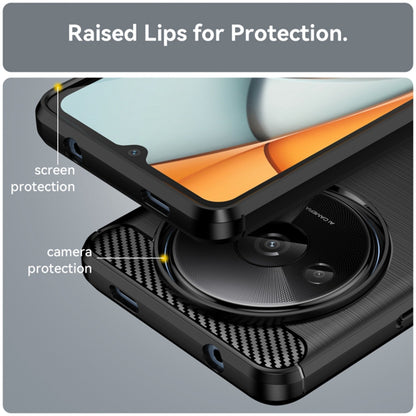 Hoes voor Xiaomi Redmi A3x / A3, Techsuit, Carbon, Zwart