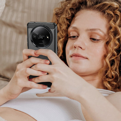 Hoes voor Xiaomi Redmi A3x / A3, Techsuit, Carbon, Zwart