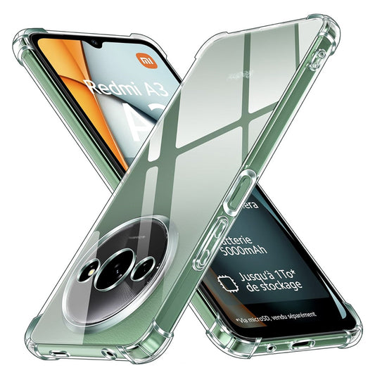 Hoesje voor Xiaomi Redmi A3x / A3, Techsuit, Schokbestendig Helder, Transparant