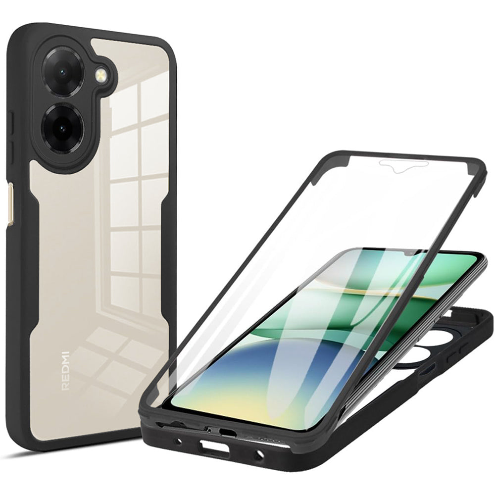 Hoesje voor Xiaomi Redmi A5 4G (Regionaal), Techsuit, ColorVerse 360, Zwart
