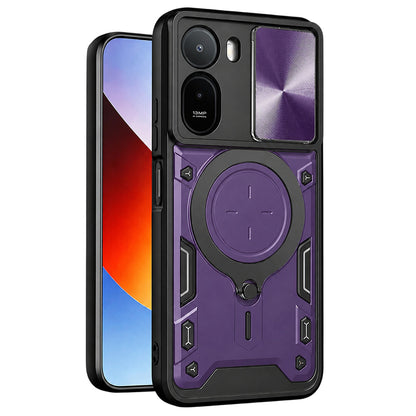 Hoes voor Xiaomi Redmi A7 Pro 4G, Techsuit, CamGuard Pro, Paars