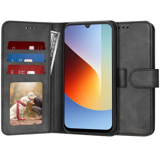 Hoes voor Xiaomi Redmi A7 Pro 4G, Techsuit, Diary Book, Zwart