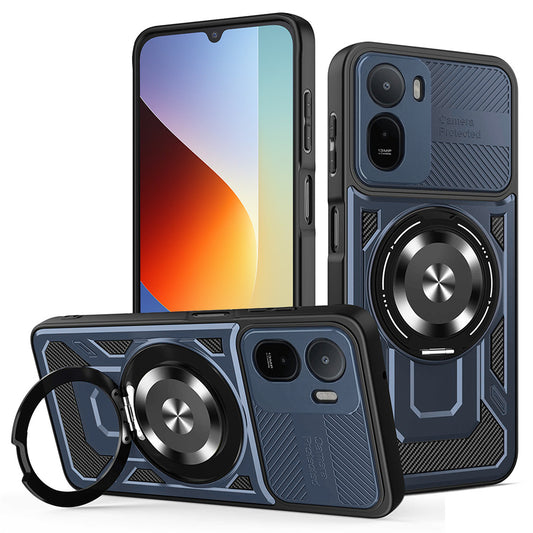 Hoes voor Xiaomi Redmi A7 Pro 4G, Techsuit, RuggedCam, Blauw
