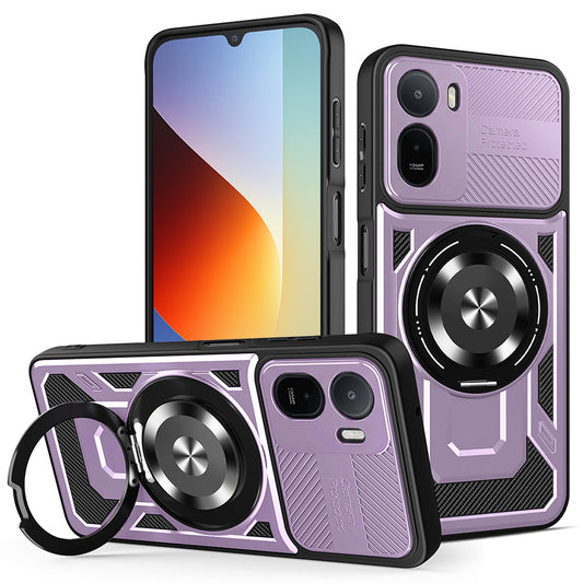 Hoes voor Xiaomi Redmi A7 Pro 4G, Techsuit, RuggedCam, Paars