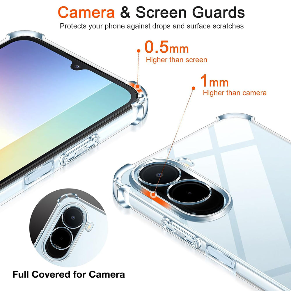 Hoes voor Xiaomi Redmi A7 Pro 4G, Techsuit, Schokbestendig Clear, Transparant