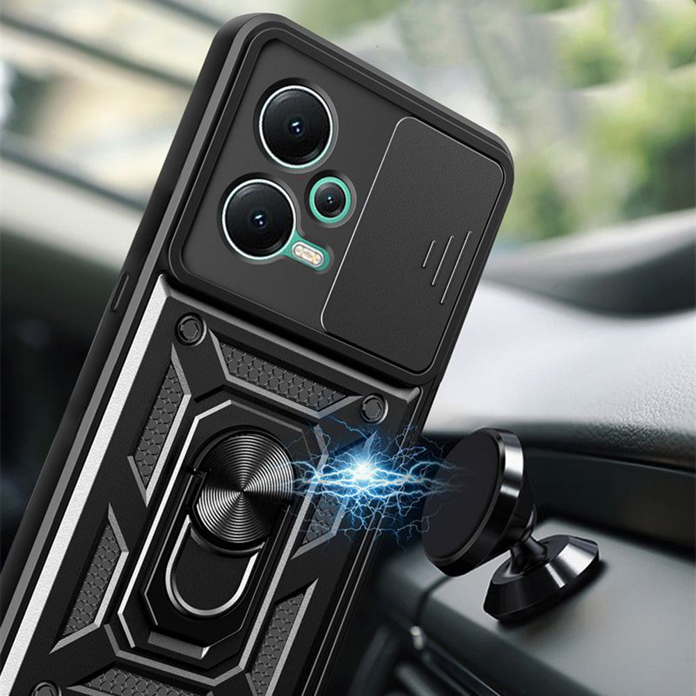 Hoes voor Xiaomi Redmi Note 12 Pro+, Techsuit, CamShield, Zwart