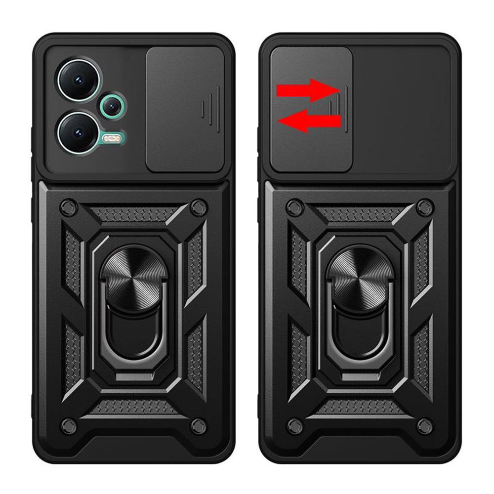 Hoes voor Xiaomi Redmi Note 12 Pro+, Techsuit, CamShield, Zwart