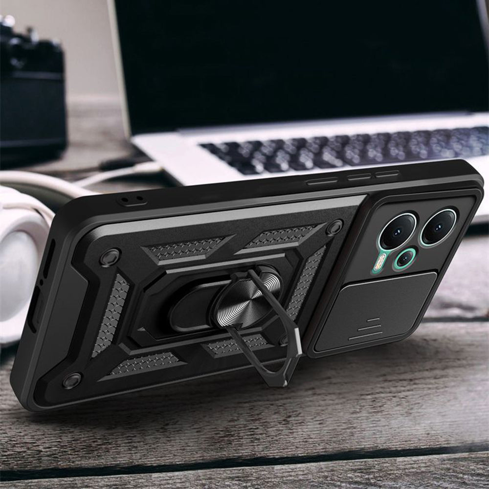 Hoes voor Xiaomi Redmi Note 12 Pro+, Techsuit, CamShield, Zwart