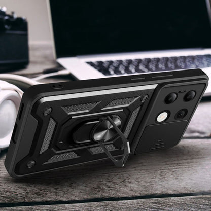Hoes voor Xiaomi Redmi Note 13 4G, Techsuit, CamShield, Zwart