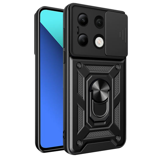 Hoes voor Xiaomi Redmi Note 13 4G, Techsuit, CamShield, Zwart