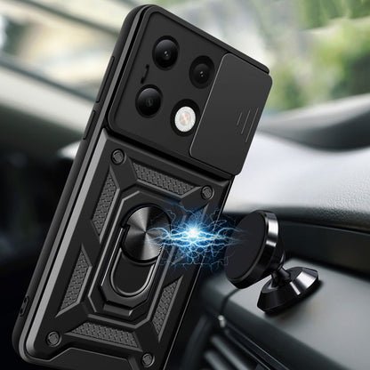 Hoes voor Xiaomi Redmi Note 13 4G, Techsuit, CamShield, Zwart