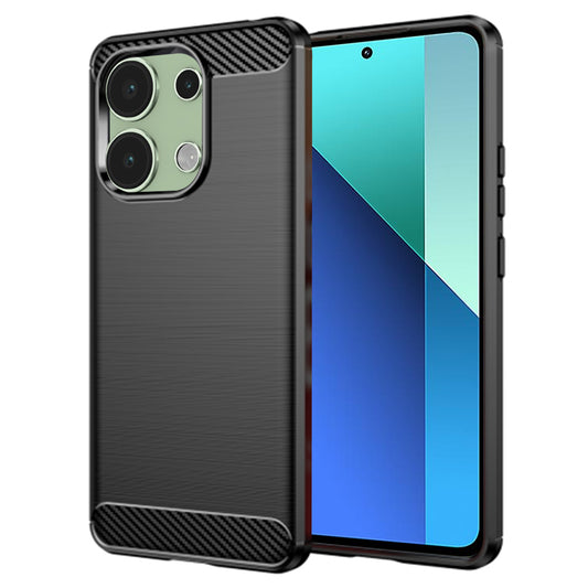 Hoesje voor Xiaomi Redmi Note 13 4G, Techsuit, Carbon, Zwart