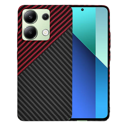 Hoes voor Xiaomi Redmi Note 13 4G, Techsuit, Carbonite FiberShell, Zwart Rood