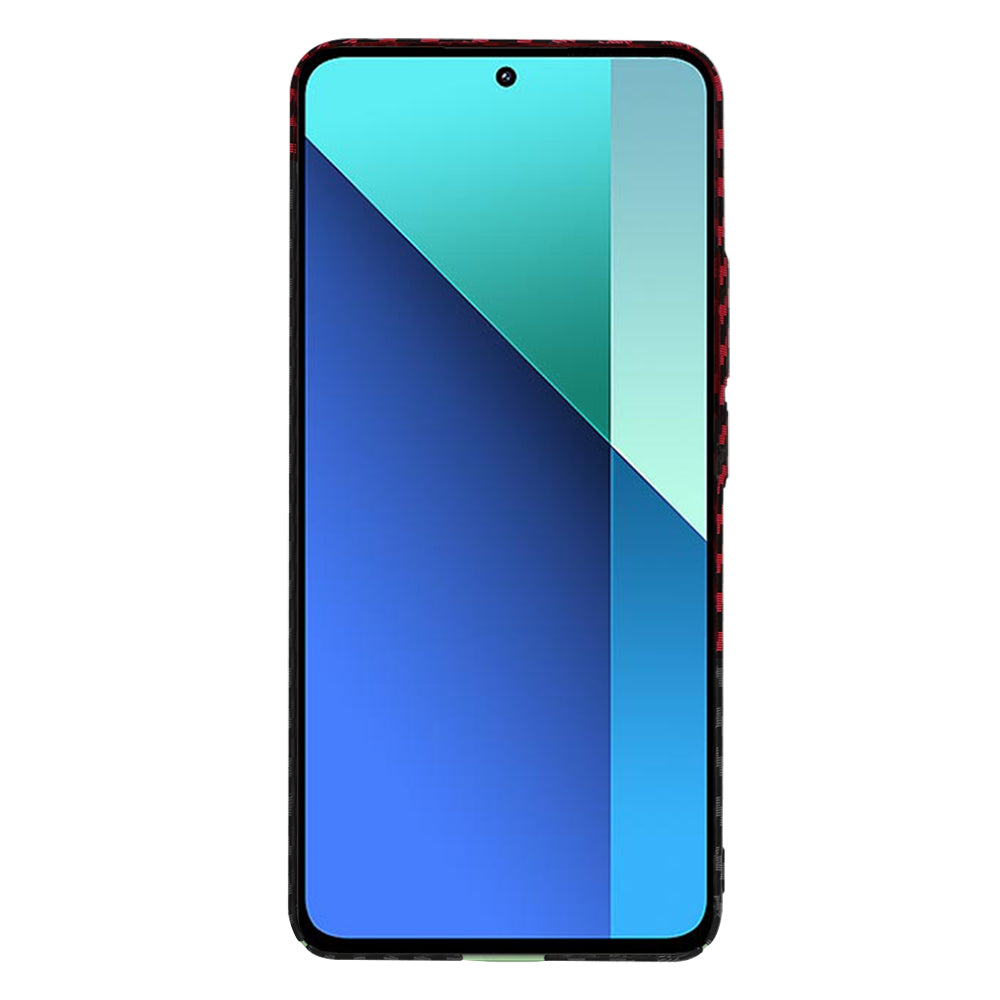 Hoes voor Xiaomi Redmi Note 13 4G, Techsuit, Carbonite FiberShell, Zwart Rood