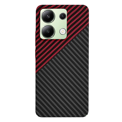 Hoes voor Xiaomi Redmi Note 13 4G, Techsuit, Carbonite FiberShell, Zwart Rood