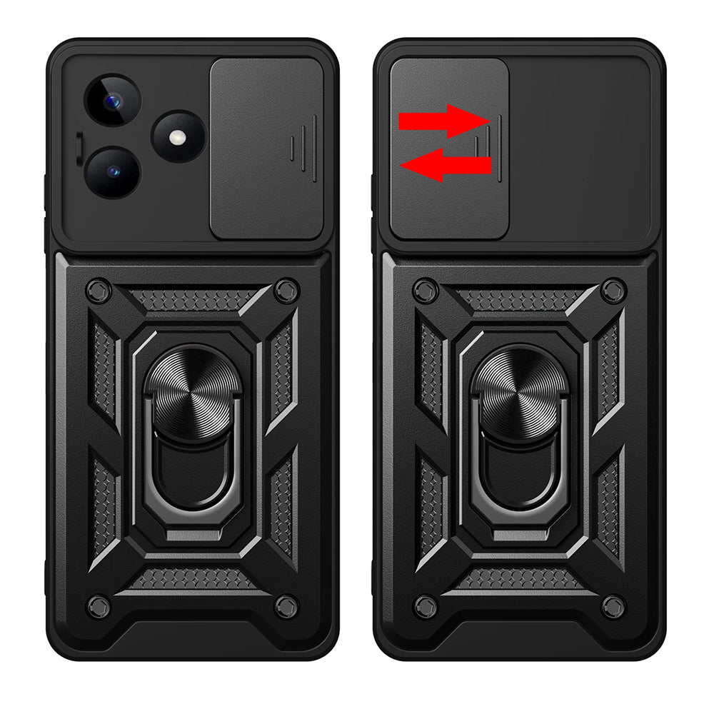 Hoes voor Xiaomi Redmi Note 13 5G, Techsuit, CamShield, Zwart