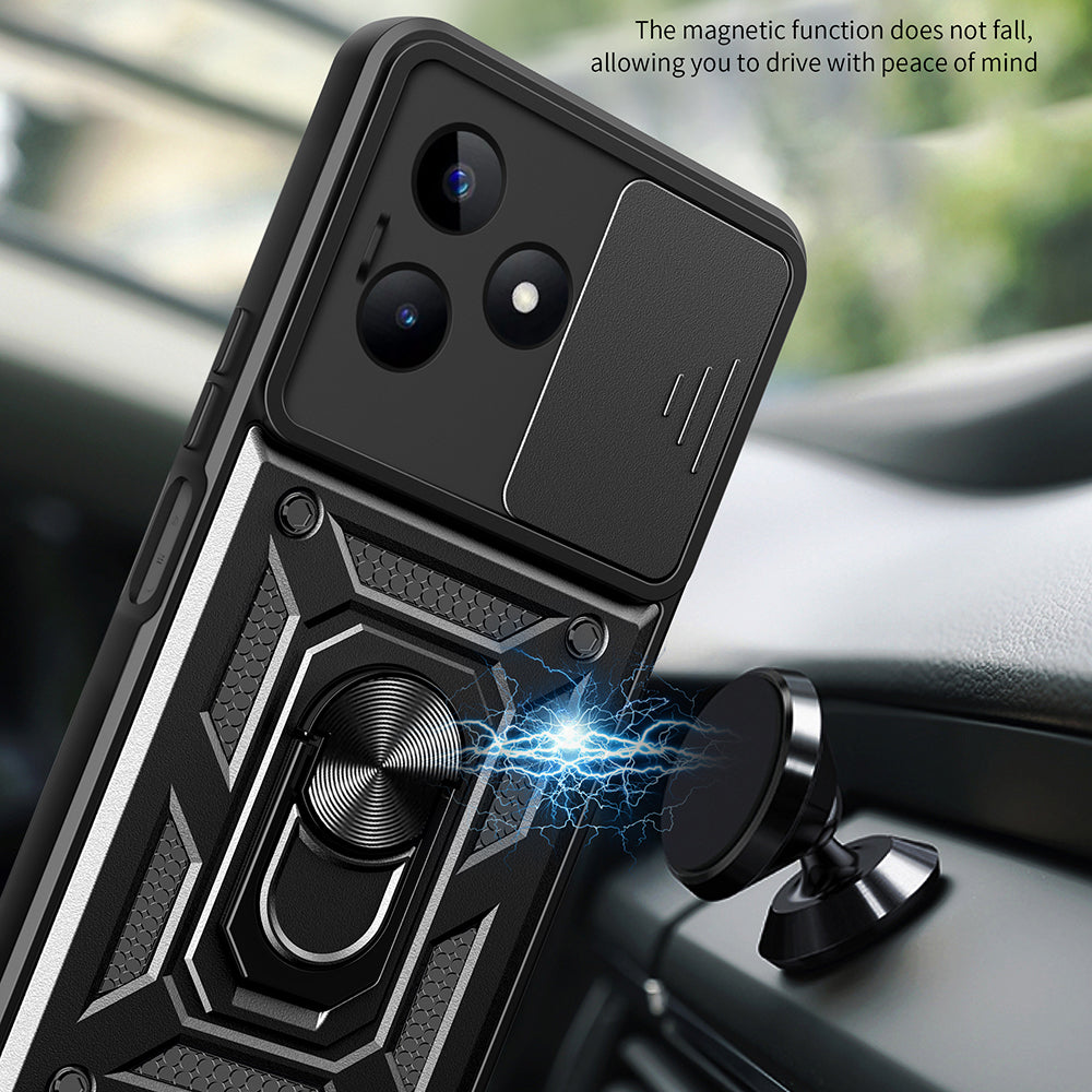 Hoes voor Xiaomi Redmi Note 13 5G, Techsuit, CamShield, Zwart