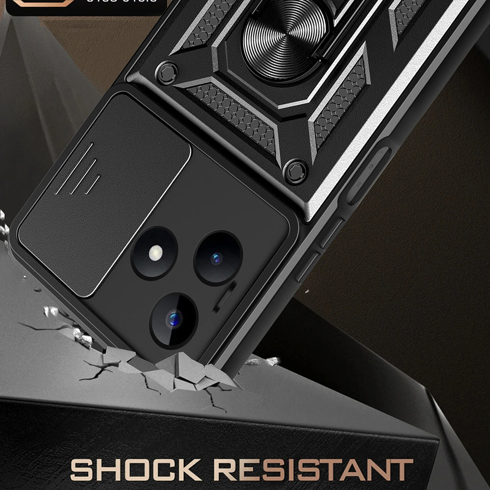 Hoes voor Xiaomi Redmi Note 13 5G, Techsuit, CamShield, Zwart