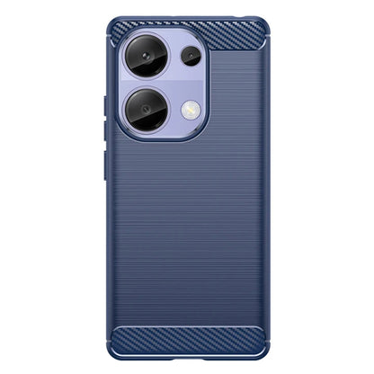 Hoes voor Xiaomi Redmi Note 13 Pro 4G / Poco M6 Pro 4G, Techsuit, Carbon, Blauw