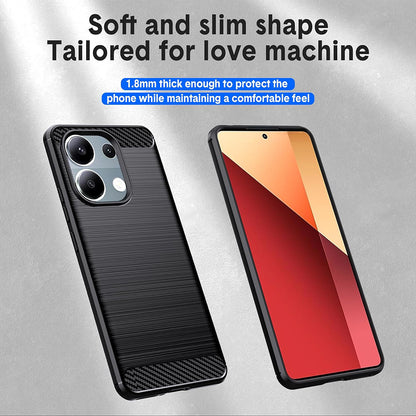 Hoes voor Xiaomi Redmi Note 13 Pro 4G / Poco M6 Pro 4G, Techsuit, Carbon, Zwart