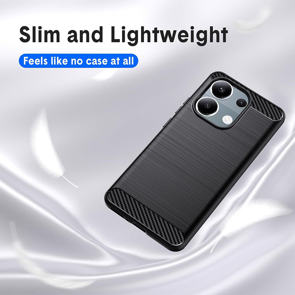 Hoes voor Xiaomi Redmi Note 13 Pro 4G / Poco M6 Pro 4G, Techsuit, Carbon, Zwart