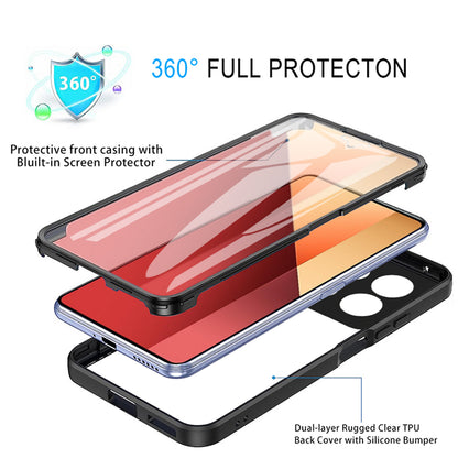 Hoes voor Xiaomi Redmi Note 13 Pro 4G / Poco M6 Pro 4G, Techsuit, ColorVerse 360, Roze