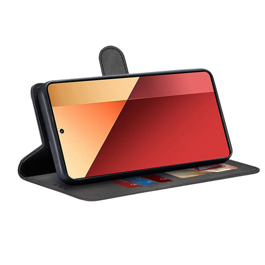 Hoes voor Xiaomi Redmi Note 13 Pro 4G / Poco M6 Pro 4G, Techsuit, Diary Book, Zwart