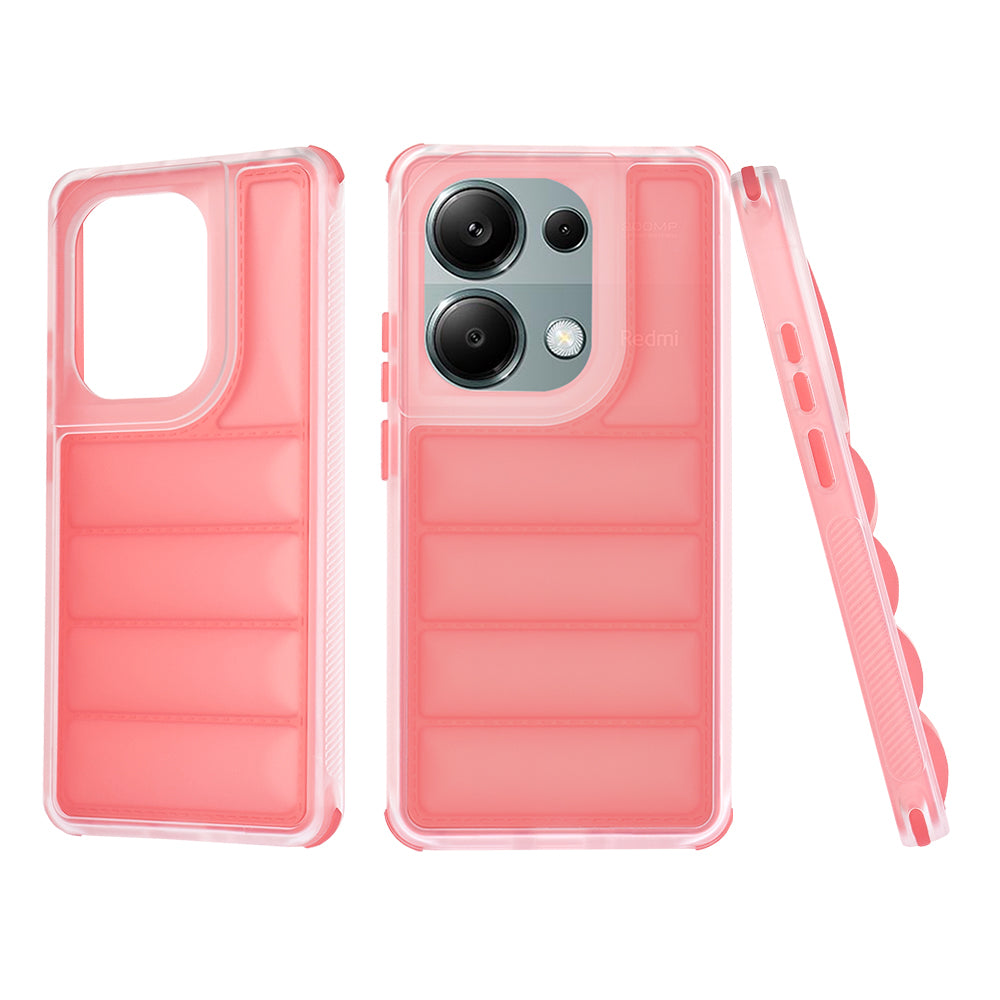 Hoesje voor Xiaomi Redmi Note 13 Pro 4G / Poco M6 Pro 4G, Techsuit, Wave Shield, Rood