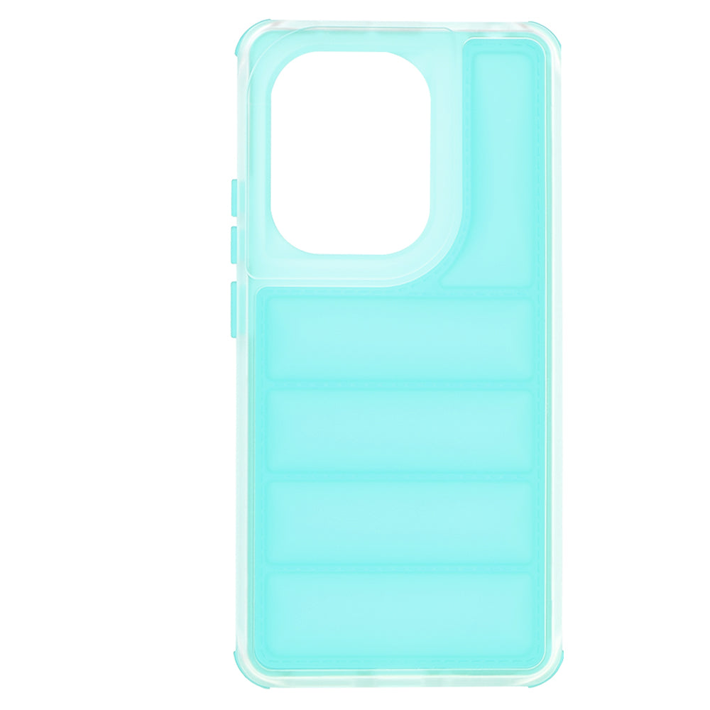 Hoes voor Xiaomi Redmi Note 13 Pro 4G / Poco M6 Pro 4G, Techsuit, Wave Shield, Turkoois