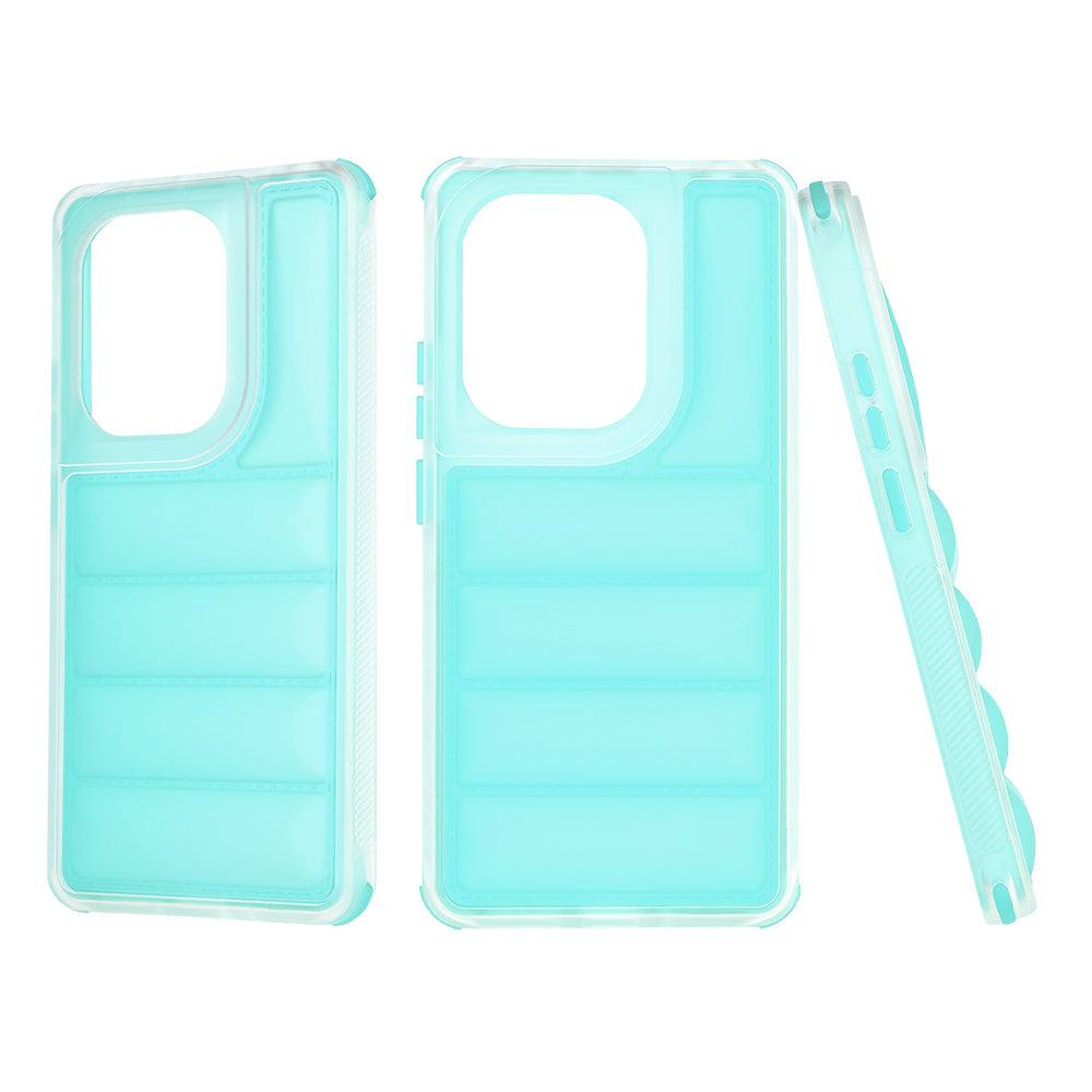 Hoes voor Xiaomi Redmi Note 13 Pro 4G / Poco M6 Pro 4G, Techsuit, Wave Shield, Turkoois