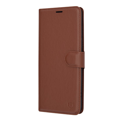 Hoes voor Xiaomi Redmi Note 13 Pro+, Techsuit, Leather Folio, Bruin