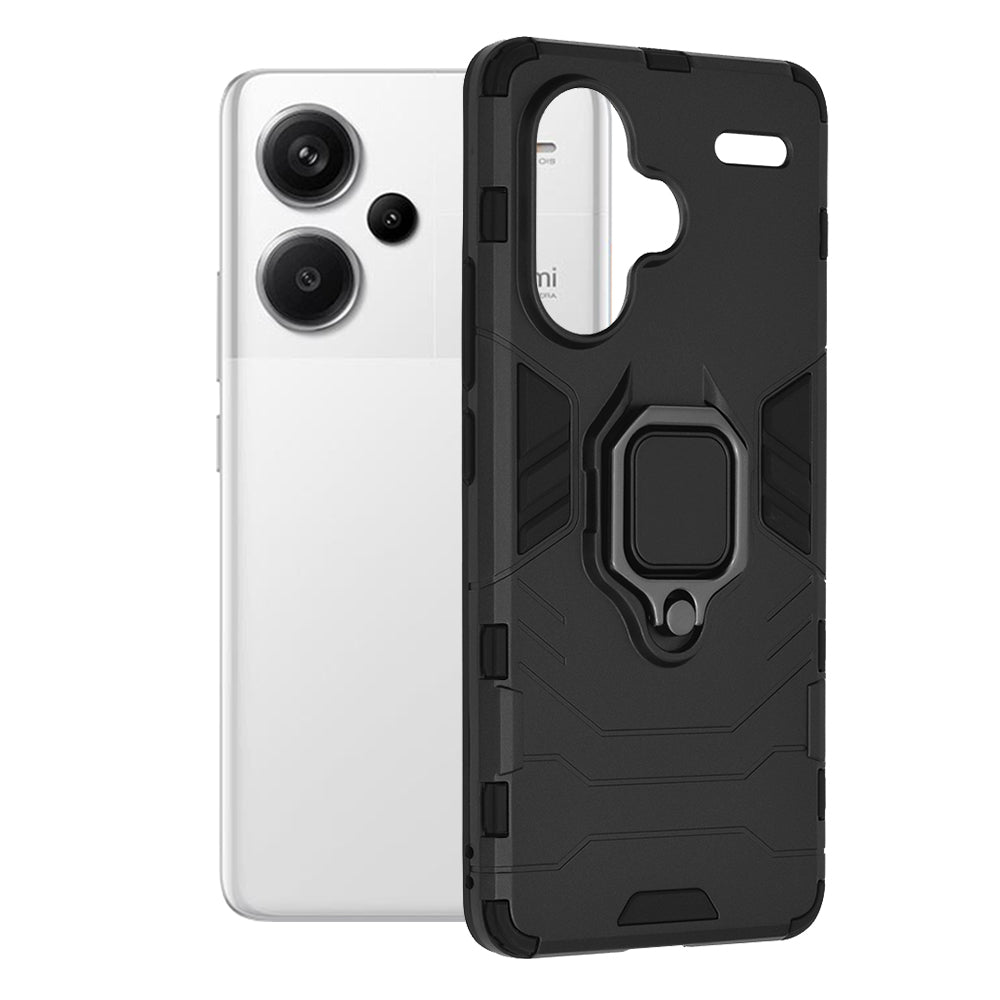 Hoes voor Xiaomi Redmi Note 13 Pro+, Techsuit, Shield, Zwart