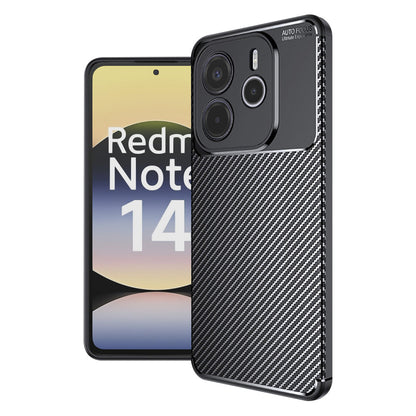 Hoes voor Xiaomi Redmi Note 14 4G (Regionaal), Techsuit, CarbonFiber, Zwart