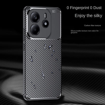 Hoes voor Xiaomi Redmi Note 14 4G (Regionaal), Techsuit, CarbonFiber, Zwart